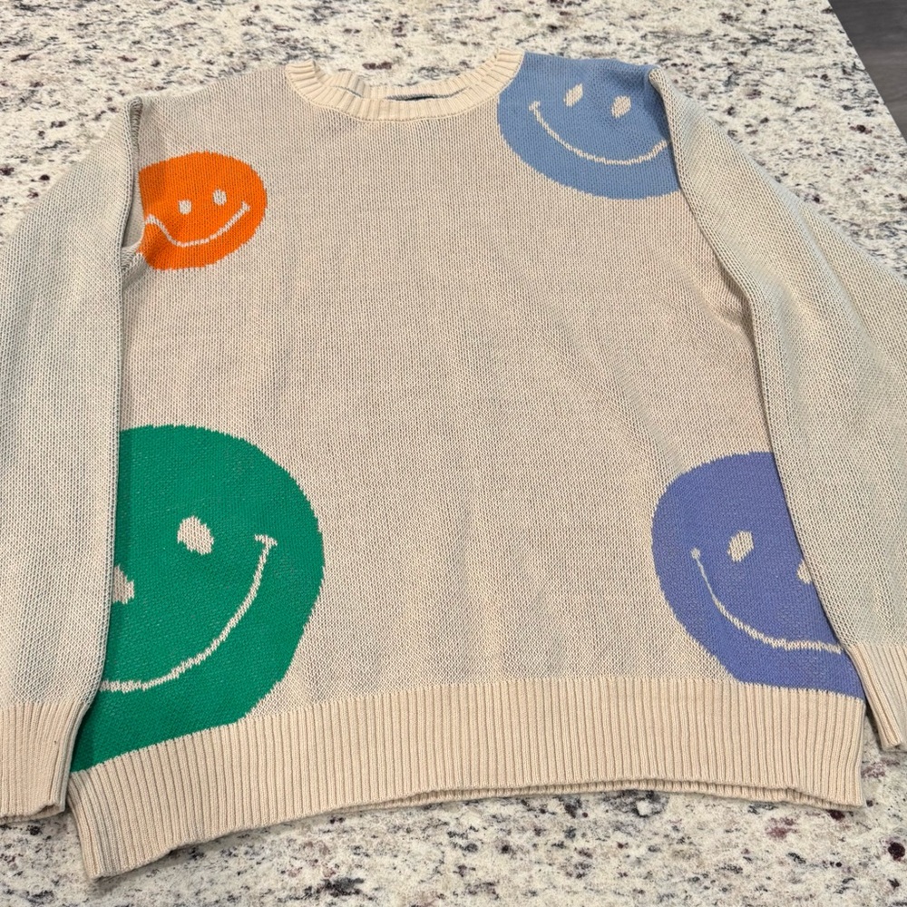 pacsun smiley sweater